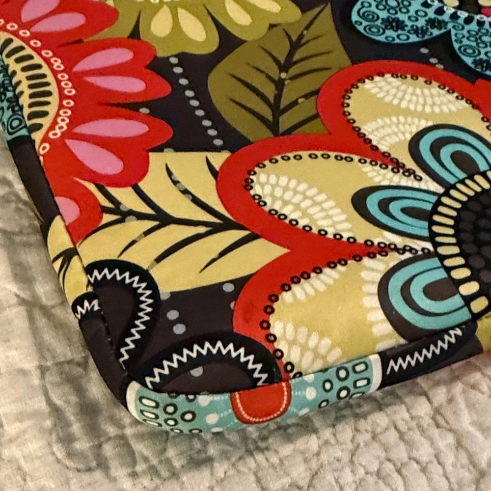 Vera Bradley Multicolor Floral Padded Laptop Bag, Zipped Closure, EUC - Picture 6 of 8